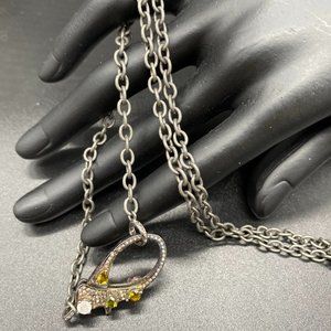 Necklace - Diamond Lobster Clasp, Tourmalines, Moonstones